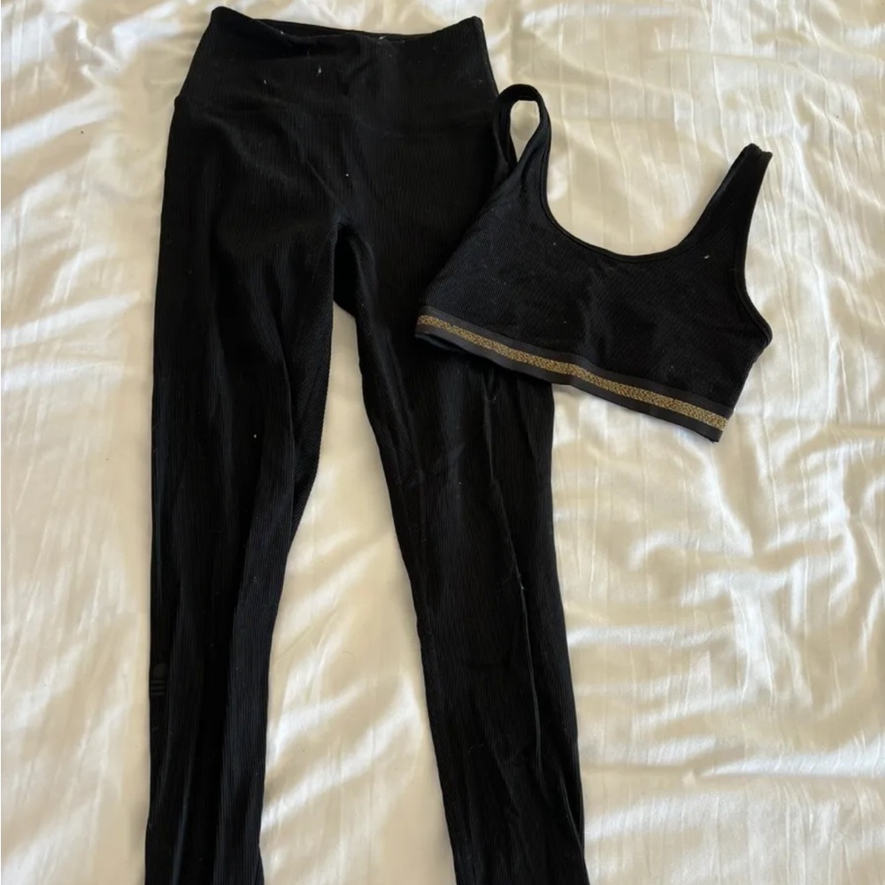 Solid & Striped Workout Set - image 1